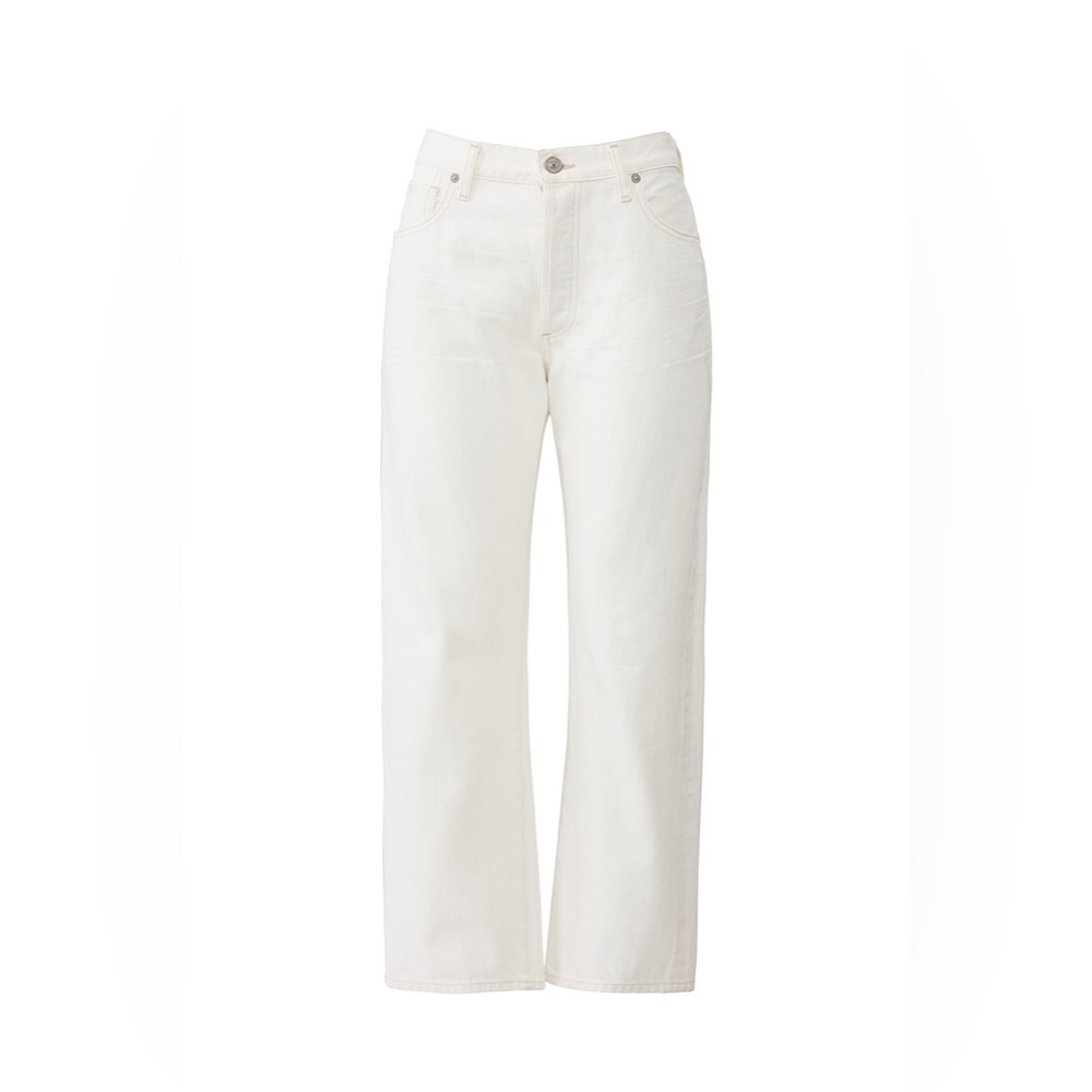 Citizens Of Humanity High-Rise Wide-Leg Jeans in White